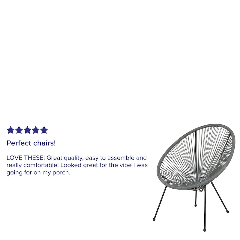 Fauteuil de salon Papasan en rotin/cordon élastique