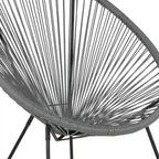 Fauteuil de salon Papasan en rotin/cordon élastique
