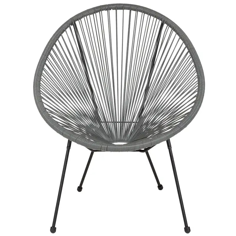Fauteuil de salon Papasan en rotin/cordon élastique