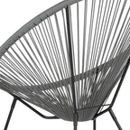 Fauteuil de salon Papasan en rotin/cordon élastique