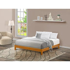 Cadre de lit plateforme King avec 4 pieds en bois massif et 2 pieds centraux supplémentaires (options de couleur du cadre de lit)