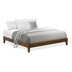 Cadre de lit plateforme King avec 4 pieds en bois massif et 2 pieds centraux supplémentaires (options de couleur du cadre de lit)