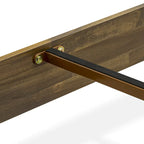 Cadre de lit plateforme King avec 4 pieds en bois massif et 2 pieds centraux supplémentaires (options de couleur du cadre de lit)