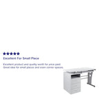 Bureau informatique 3 tiroirs avec tablette clavier