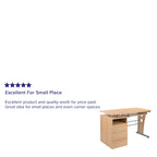 Bureau informatique 3 tiroirs avec tablette clavier
