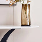 Console moderne, Design aux formes exquises, Cadre en métal avec patins réglables pour entrée