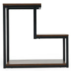 Table de chevet/d'appoint à 3 niveaux avec étagère de rangement pour