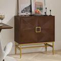 Uirich34Grande armoire d'appoint moderne à 2 portes avec étagères réglables par