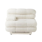 Canapé sectionnel modulaire convertible 146, canapé sectionnel de luxe moderne en forme de U à 6 places avec chaises longues et poufs pour salon