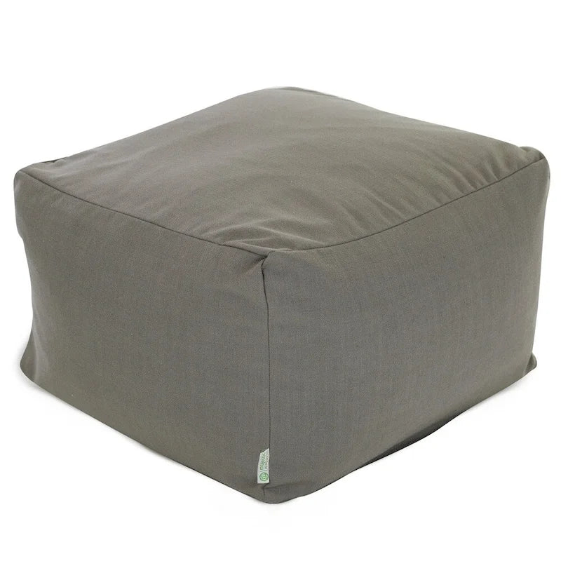 Pouf ottoman d'intérieur en poly/lin Wales 27 po L x 27 po l x 17 po H