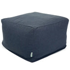 Pouf ottoman d'intérieur en poly/lin Wales 27 po L x 27 po l x 17 po H