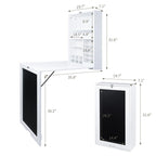 Utopia Alley – Meuble mural de bureau pliable avec tableau, blanc