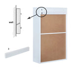 Utopia Alley – Meuble mural de bureau pliable avec tableau, blanc