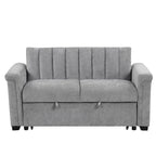 Canapé convertible capitonné avec couchage escamotable