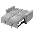 Canapé convertible capitonné avec couchage escamotable