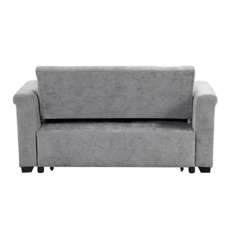 Canapé convertible capitonné avec couchage escamotable