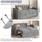 Canapé convertible capitonné avec couchage escamotable