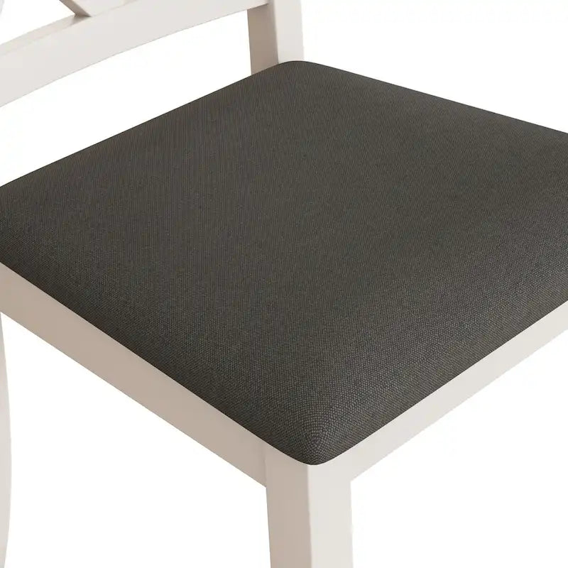 Ensemble de salle à manger rond 5 pièces avec chaises rembourrées