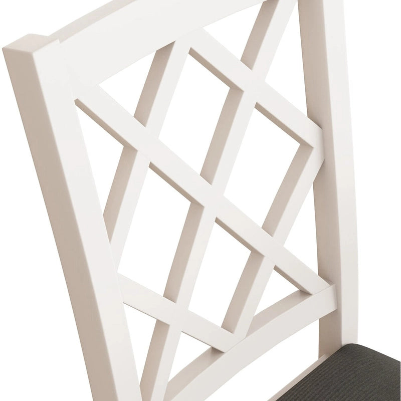 Ensemble de salle à manger rond 5 pièces avec chaises rembourrées