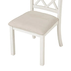 Ensemble de salle à manger rond 5 pièces avec chaises rembourrées