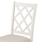 Ensemble de salle à manger rond 5 pièces avec chaises rembourrées