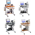Bureau d'ordinateur compact et ergonomique