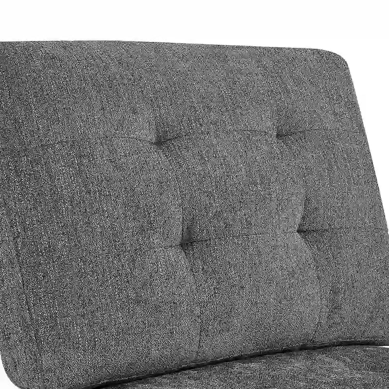 Canapé d'angle modulable en chenille grise avec trois fauteuils individuels et trois éléments d'angle - 116L x 89.5P x 36.5H