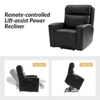Fauteuil inclinable releveur avec massage, chauffage et ports de charge, par