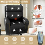 Fauteuil inclinable releveur avec massage, chauffage et ports de charge, par
