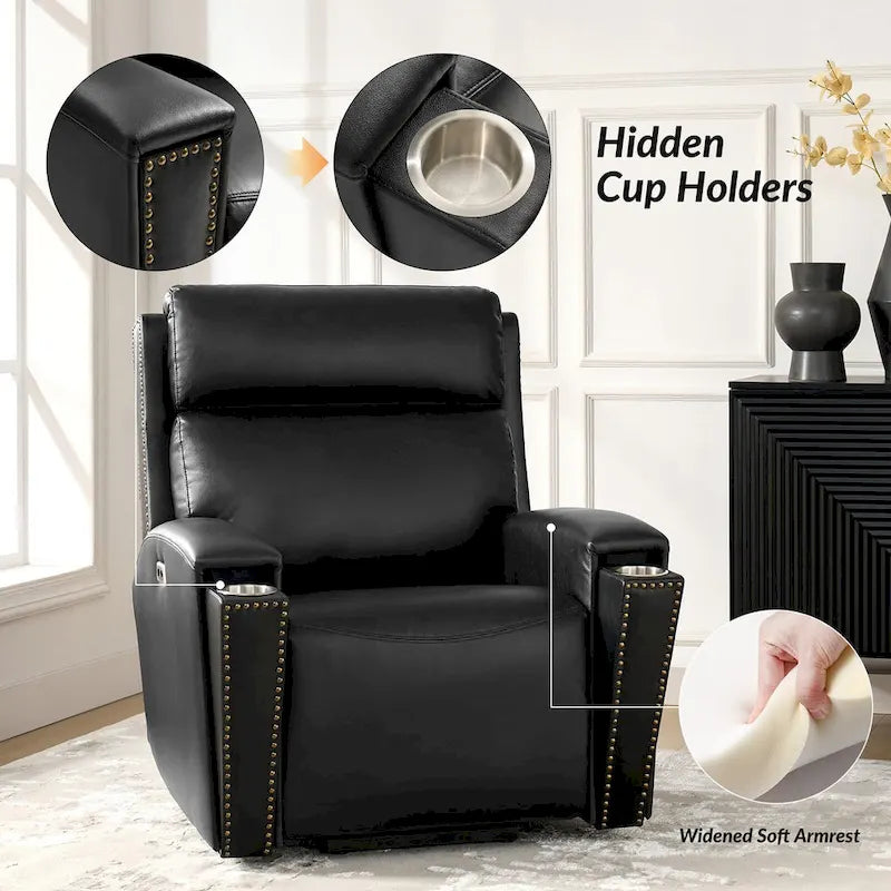 Fauteuil inclinable releveur avec massage, chauffage et ports de charge, par