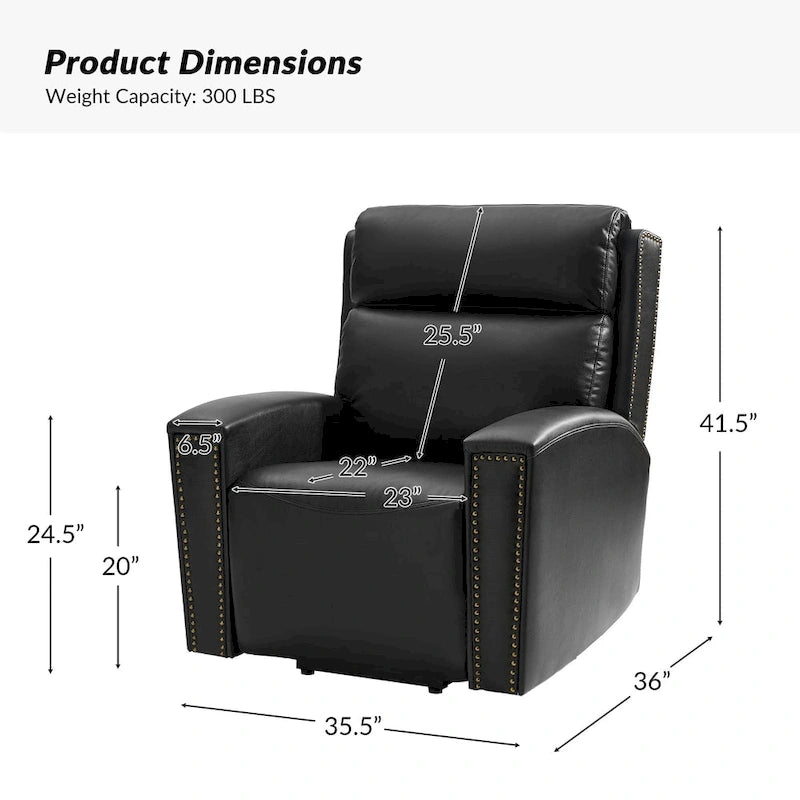 Fauteuil inclinable releveur avec massage, chauffage et ports de charge, par