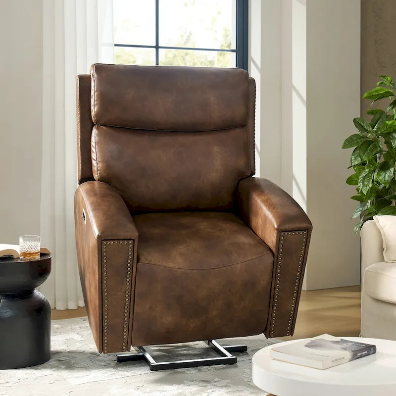Fauteuil inclinable releveur avec massage, chauffage et ports de charge, par